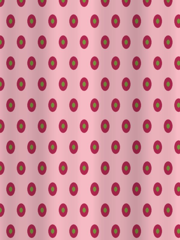 Rose block-print fabric